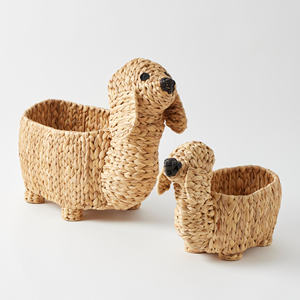 Animal shaped baskets baby storage accessories cheapest price <b>water</b> hyacinth basket <b>container</b> - Product Image 5