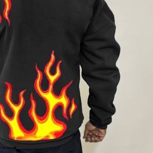 Wholesale Embroidered Sporty Streetwear Autumn <b>Hoodie</b> <b>Men</b> Fleece-<b>Lined</b> Thickened Warm Pocket Breathable Pullover - Product Image 6