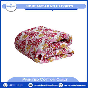 Couette en coton 100% biologique imprimée pour bébé, couette en coton indien faite à la main pour tout-petits, meilleur prix pour hôtel - Product Image 2