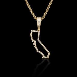 Colgante Personalizado con Nombre en Aleación Chapada en Oro con Diamantes CZ para Hombre - Product Image 2