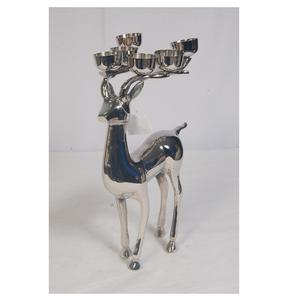 Bougeoir de renne en laiton de décoration à la maison avec 6 bougies en laiton brut couleur or bougeoir de Style américain meilleure vente - Product Image 1