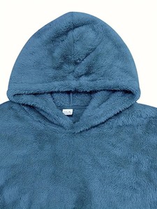 Men's Heavyweight Plain Dyed Hoodies in Bulk for Winter OEM Service <b>puller</b> fleece Hoodies with Packets Bangladesh manufactures - Product Image 4