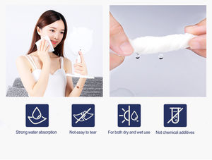 ผ้าขนหนูสีขาวผ้าฝ้าย100% ผ้าขนหนูใบหน้าทิ้งสำหรับความงามสปา - Product Image 3