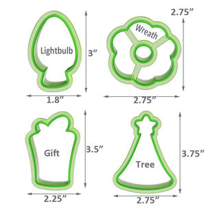 Noël Fondant Biscuit Cookie Cutter Modèle Pochoir Moule Outil Pour Royal Glaçage Cuisson Décoration - Product Image 4
