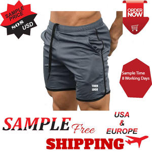 กางเกงขาสั้นยิมที่กําหนดเองคุณภาพสูง 2 ใน 1 โพลีเอสเตอร์กางเกงขาสั้นกลางแจ้งแห้งเร็ววิ่งกางเกงขาสั้นยิมบุรุษติดตั้ง - Product Image 5