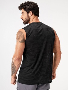Camiseta sin mangas de malla de secado rápido transpirable de alta calidad, ropa deportiva para hombres, camisetas sin mangas de algodón 100% - Product Image 3