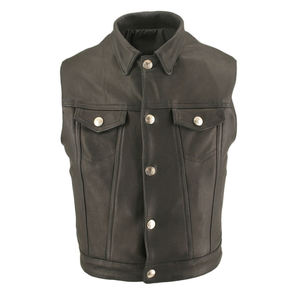 RECORD,S Top Seller Best Western Chaleco de cuero vaquero a prueba de viento de alta calidad High Street para hombre Chaleco y chaleco de Pakistán - Product Image 1