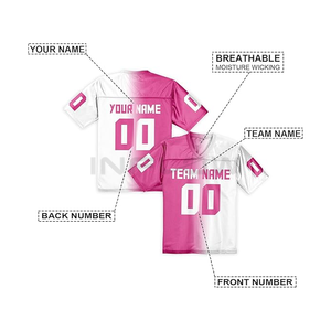 Maillots de football américain personnalisés grande taille, nouveaux modèles cousus pour 32 équipes - Product Image 6