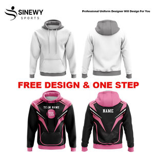 Sweat-shirts d'hiver personnalisés avec logo d'équipe, sublimation, broderie 3D, polaire imperméable et écologique, couleurs et tailles personnalisées - Product Image 4