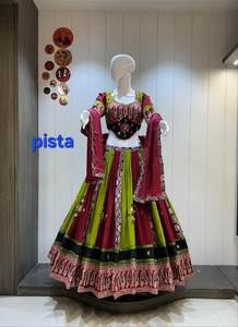 Festival indien Navratri Lehenga Lengha Choli Chaniya Choli Eslamic Vêtements Miroir Travail Blouse et Duppata Lahengha Choli - Product Image 3