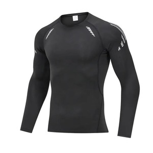 Jiu Jitsu Rash Guard 100% Polyester sur mesure de haute qualité à manches longues MMA Compression Rash Guard pour hommes MS-RG-03 - Product Image 5