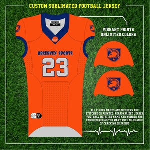 Chemise d'approvisionnement direct d'usine maillot universitaire pour enfants uniforme de football américain ensemble de football américain sublimation graphique élevée - Product Image 2