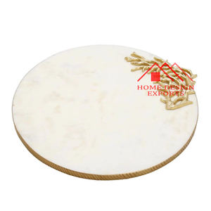 Bandeja de perfume de mármol con mango de latón superventas - Product Image 4