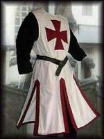 Tunique médiévale en coton, tunique de combat authentique des Templiers, sans manches, costume pour cosplay, reconstitution historique, événements thématiques