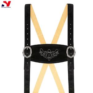 Lederhosen alemán tradicional | Pantalones cortos bávaros de cuero genuino con tirantes | Ropa Oktoberfest para hombres - Product Image 5