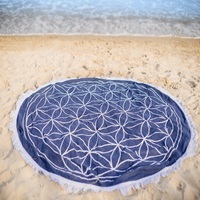 Toallas de Playa Mandala Modernas de Lujo con Diseño Personalizado, Borlas, Ecológicas, de Secado Rápido, 100% Algodón, Grandes, al Mejor Precio al por Mayor