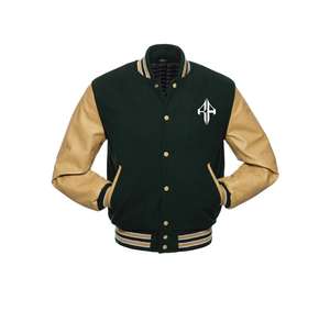Chaqueta de invierno con logotipo personalizado de la mejor calidad, chaqueta universitaria con cuello acanalado transpirable de poliéster 100% de ATLANTIC - Product Image 1