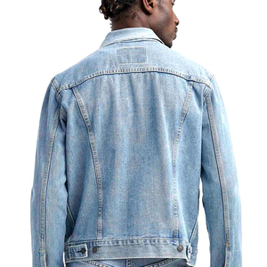 Veste en jean pour homme, style tendance, col rabattu, 100% coton, séchage rapide, respirante, personnalisable pour l'hiver - Product Image 5