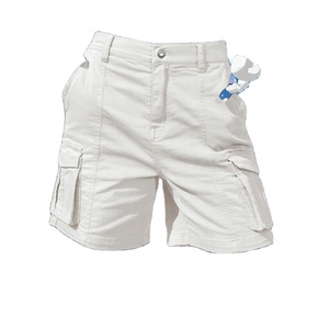 Premium Modern Design Women's Waterproof Cargo Shorts with Puff Printing and Button Detail Casual Style Custom Logo on Waist - Product Image 3