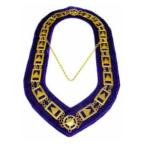 Collier maçonnique 33 33e degré Rite écossais violet ailes de soutien vers le bas bijoux de haute qualité moins cher maçonnique Regalia colliers de chaîne - Product Image 4