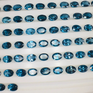 Lupa Natural Clean London Blue Topaz calibrada Tamaño 7x5mm calidad AAA con brillo AAA Perfect Making disponible a precio barato - Product Image 5