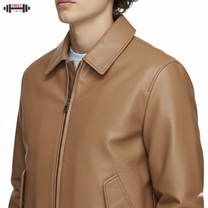 Blouson aviateur en cuir véritable à rayures en velours côtelé multicolores pour femmes, arrivée 2025, qualité supérieure, vente en gros personnalisée - Product Image 4