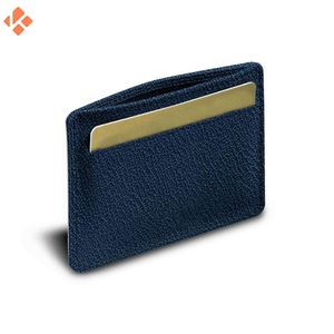 กระเป๋าสตางค์หนังแท้ขนาดเล็กบางสีฟ้า2024สำหรับผู้ชายที่ใส่บัตรแบบมินิมอลลิสต์พร้อมบัตรเครดิตคุณสมบัติของขวัญสุดหรู - Product Image 6