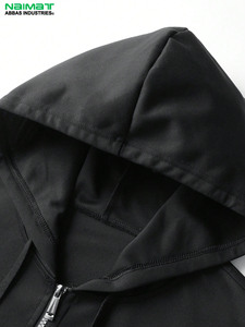 Hot Selling Custom Long Sleeves High Quality <b>Men</b> Thermal Zipper <b>Hoodies</b> With Plus Size <b>Men</b> Two Side Pockets <b>Hoodies</b> - Product Image 6