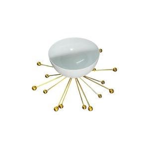 Soporte de metal diseñado para servir chocolate y postres, artículos de lujo para la cocina y la mesa. - Product Image 3