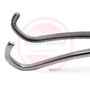 Abrazadera vascular atraumática, fórceps quirúrgicos de acero inoxidable, abrazaderas atraumáticas curvas personalizadas - Product Image 6