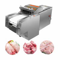Machine à découper les os et la viande en cubes, haute efficacité, en acier inoxydable de qualité alimentaire, pour usage en restaurant, pour volailles, porc, poisson, bœuf, poulet