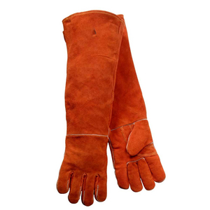 Meilleure vente Gants de soudage de style tendance pour homme Vêtements de travail de couleur unie unique Gants de sécurité en cuir en ligne - Product Image 4