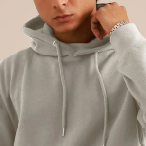 Sudaderas con capucha de invierno para hombre con estampado digital de patrón sólido cuello con capucha hecho de material de poliéster/algodón - Product Image 2