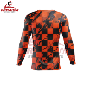 Camiseta unisex de manga larga de secado rápido de Jiu Jitsu Rash Guard, ropa de gimnasio con estampado digital para BJJ MMA, estampado sublimado - Product Image 2
