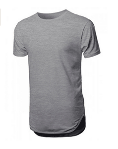 Camiseta ajustada de manga corta cómoda para hombre, 100% algodón, la mejor tela, ropa de ajuste muscular alargada del fabricante - Product Image 5