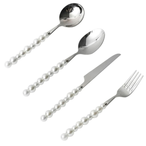 Vajilla de venta directa de fábrica, juego de cubiertos de acero inoxidable chapado en oro de alta calidad para restaurantes, cenas - Product Image 3