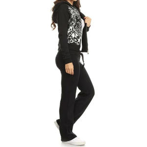 Producto más vendido, ropa deportiva de Color sólido, chándal acampanado para mujer, suministro directo de fábrica, chándal acampanado de talla personalizada para mujer - Product Image 4