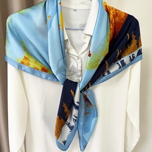 Flowy Modern Shape <b>Silk</b> <b>Scarves</b> Effortless Elegant Styling <b>Silk</b> <b>Scarves</b> Fashion Forward Choice All Seasons <b>Silk</b> <b>Scarves</b> - Product Image 5