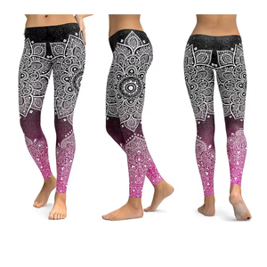 Leggings de sport pour femmes de qualité supérieure, respirants, tricotés, confortables, taille haute, avec tissu écologique - Product Image 1