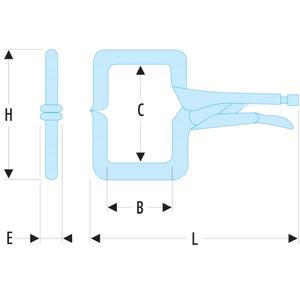 Pince de serrage Facom C-Clamp pour soudage à l'arc, pour supports de soudure - Product Image 2