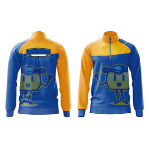 Blousons Bomber en Toile à Col Montant Zippé Sublimé pour Hommes, Fabriqués en Polyester/Coton, Design Personnalisé, Marque Personnalisée - Product Image 2