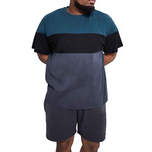Vente en gros de vêtements d'été, nouvelle arrivée, ensembles pour hommes, t-shirt à manches courtes et shorts, couleur unie, vêtements pour hommes, ensembles pour hommes - Product Image 1
