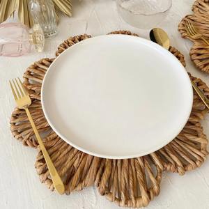 Sustainable Floral Water Hyacinth <b>Placemat</b> Eco friendly products Made in Vietnam Table decoration <b>Woven</b> <b>Placemat</b> Wholesale - Product Image 3