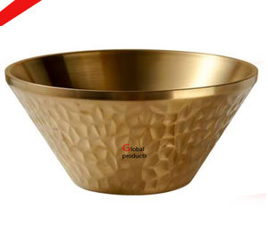 ชามเสิร์ฟช็อคโกแลตโลหะสำเร็จรูปสีทองสำหรับร้านอาหารโรงแรมและบาร์แบบใหม่ - Product Image 4