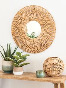 Top nouveau Design jacinthe d'eau mur Salon miroir petit miroir rond personnaliser taille couleur décors à la maison luxe - Product Image 3