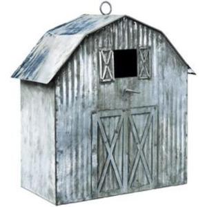 บ้านนกเหล็กชุบสังกะสีงานทำมือคุณภาพระดับพรีเมี่ยมออกแบบมาสำหรับการใช้งานกลางแจ้งที่ยาวนานและการทำรังนก - Product Image 3