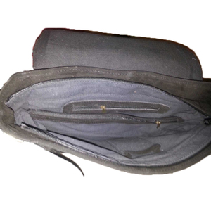 Traditional Indian Ethnic Cotton <b>Bag</b> Bohemian Style <b>Festive</b> Dressing Large Capacity Zipper Closure Bright Threads Mirror Work - Product Image 6