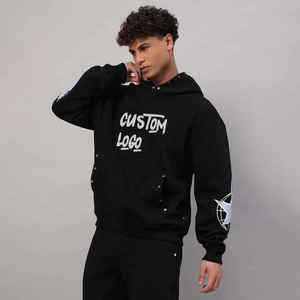 100% coton hommes survêtement survêtement personnalisé survêtement ensemble marque privée vierge piste Jogging survêtement hommes pantalons de survêtement et ensemble à capuche - Product Image 3