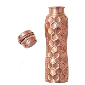 Bouchon de bouteille d'eau de voyage 100 % cuivre, design de luxe de haute qualité, isolation thermique 0-6h, bouchon à visser pour usage extérieur - Product Image 1