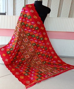 Vestido de fiesta negro de Oriente Medio con traje Sharara formal de lujo Dupattas con bordado abierto de satén con cuentas - Product Image 3